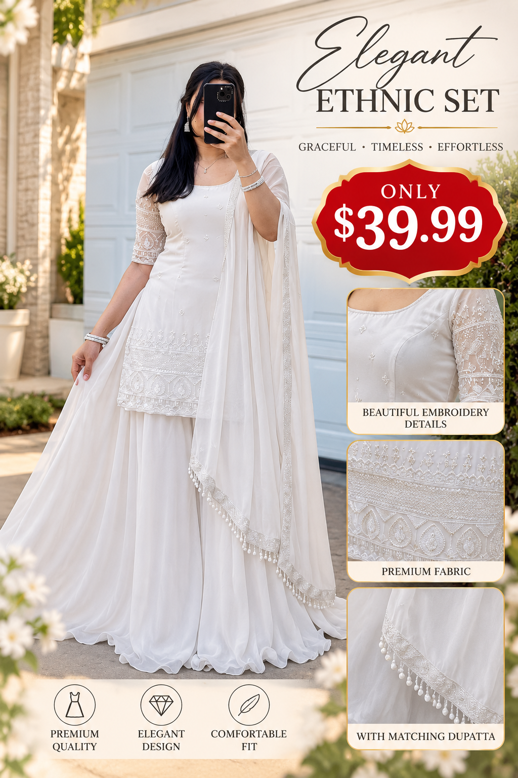 Embroidered Sharara Sale