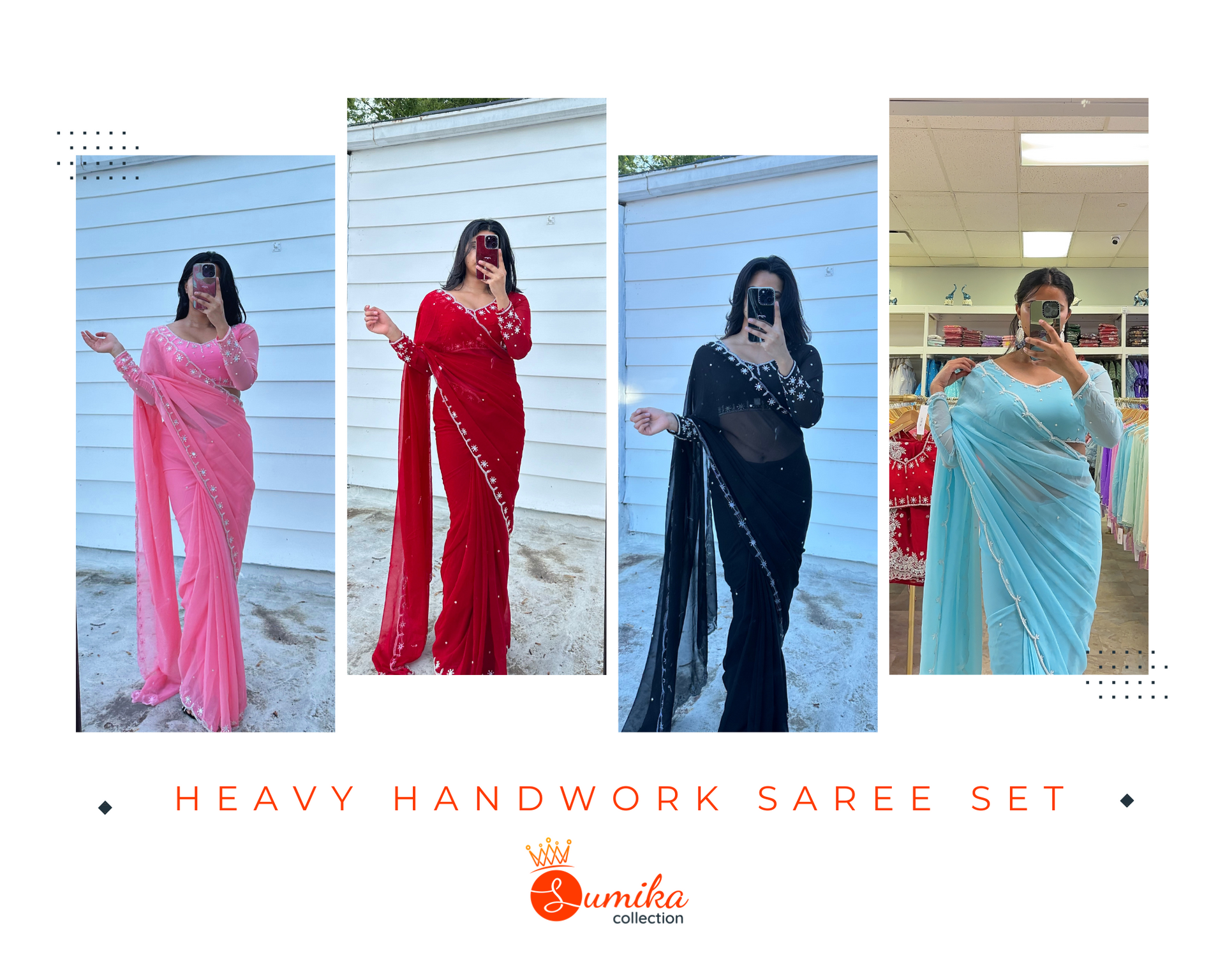 Nepali Handwork Saree set