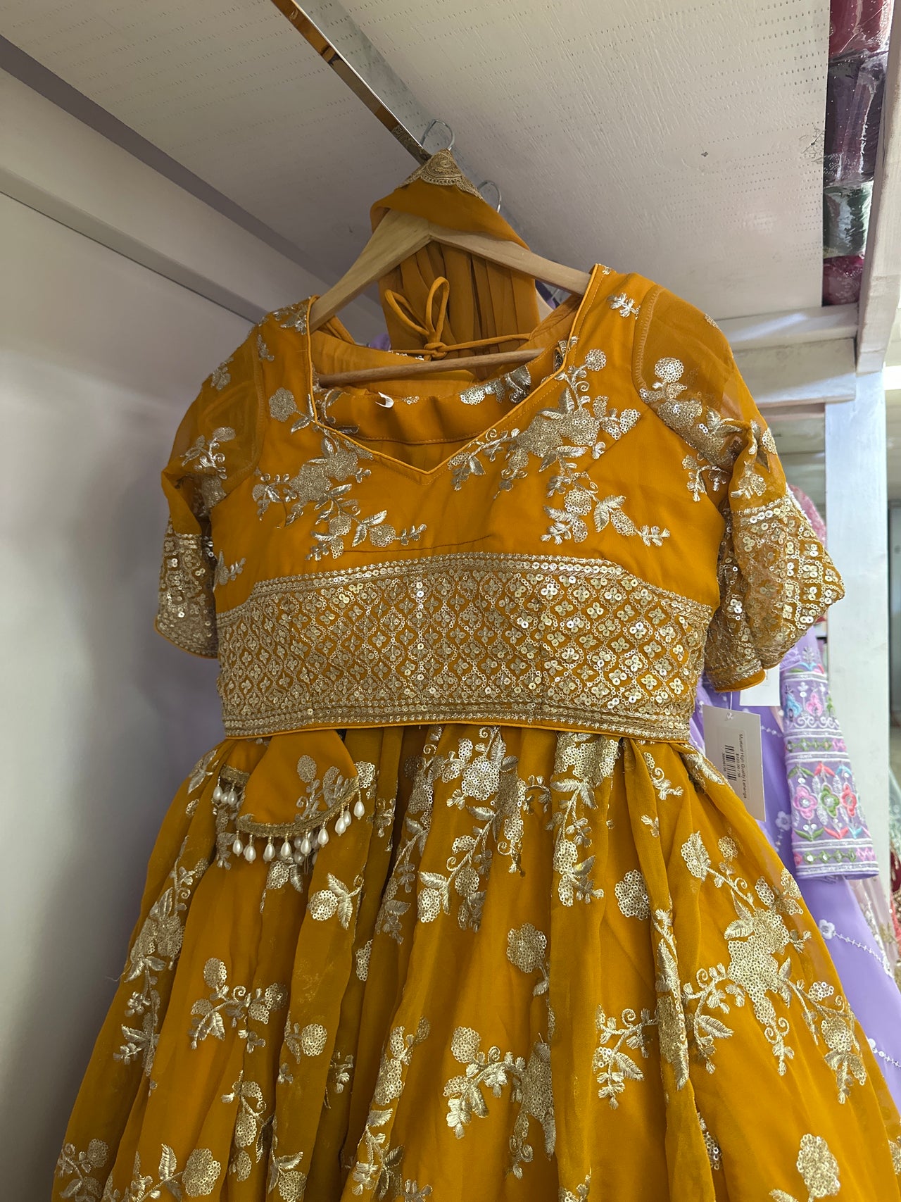 Mustard High Quality Lehenga
