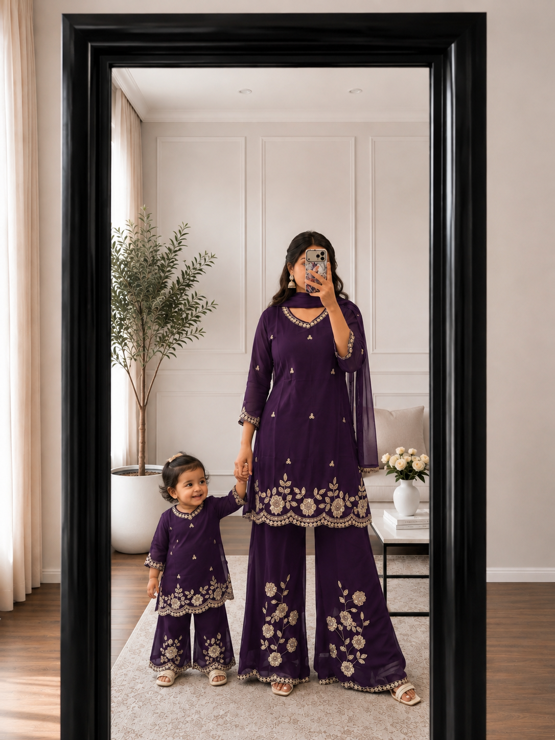 Mother-Daughter 90’s Inspired Kurta Set