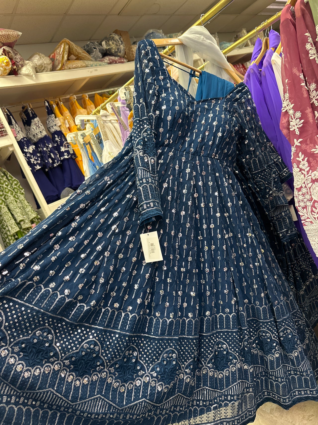 KEROSINE SEQUENCE ANARKALI KURTA SET