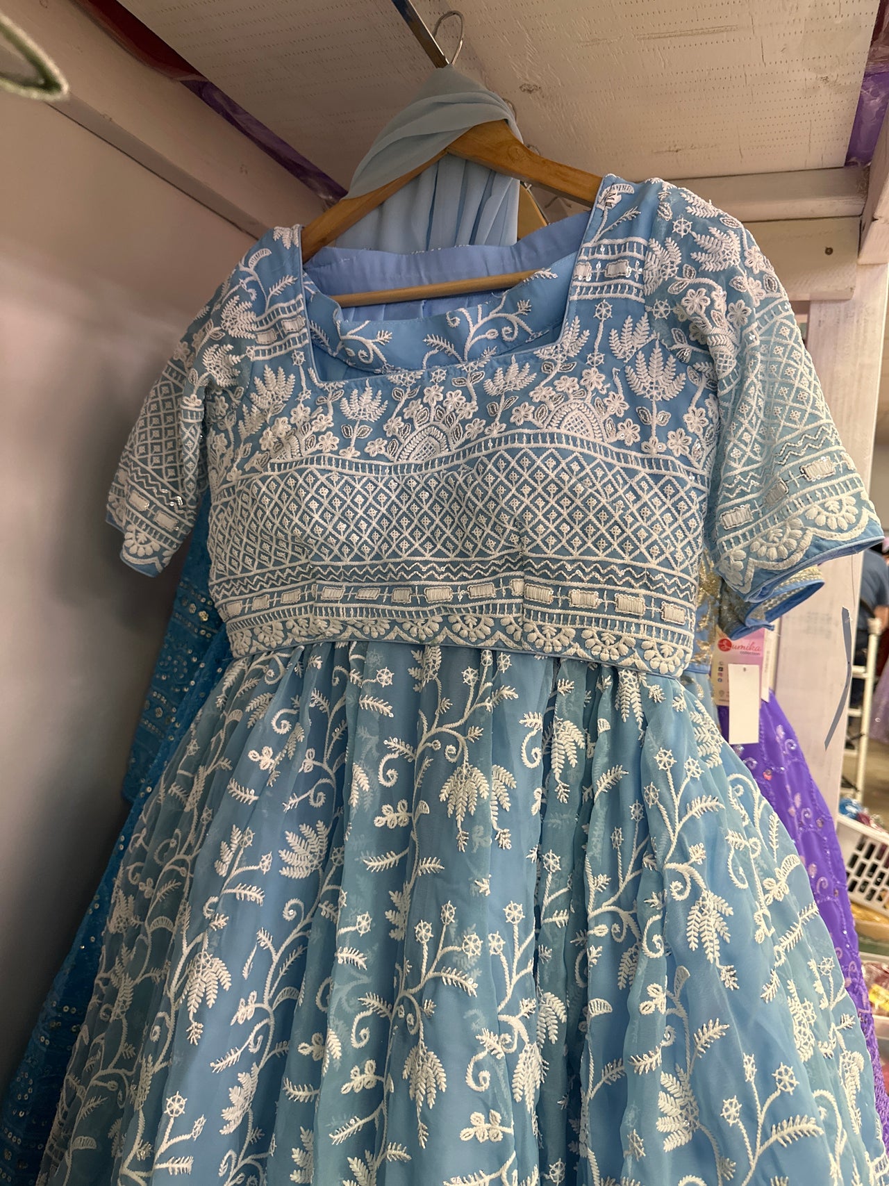 Light Blue High Quality Lehenga