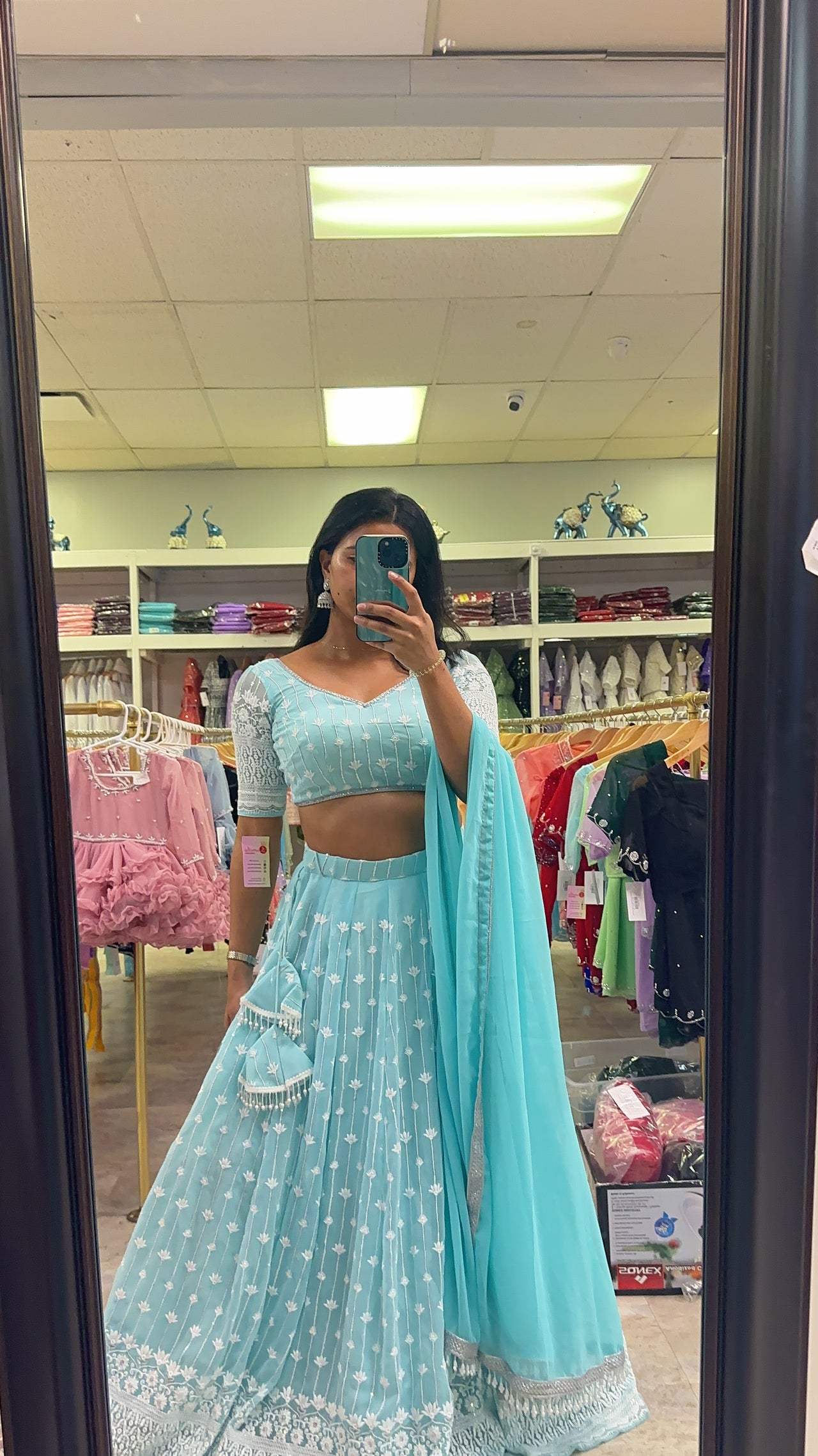GEORGETTE LEHENGA CHOLI SET