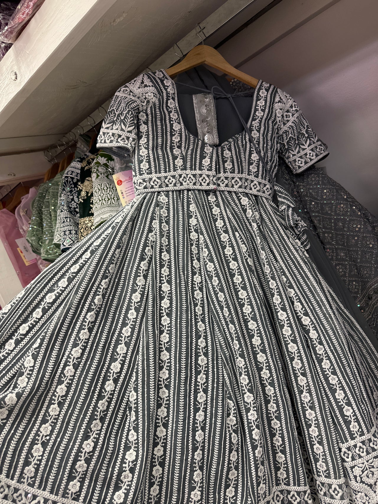 Silver Gray High Quality Lehanga Set