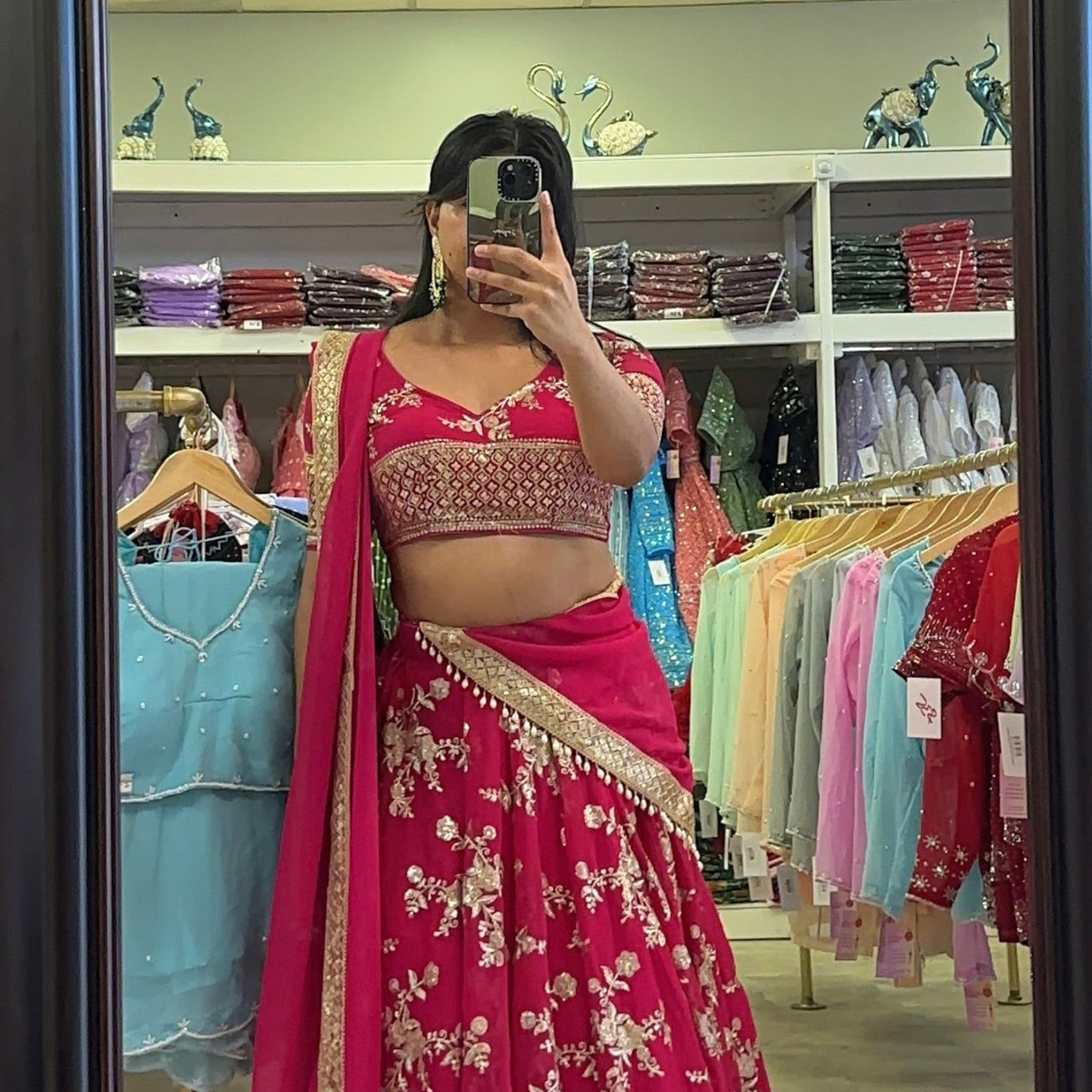 Hot Pink High Quality Lehenga