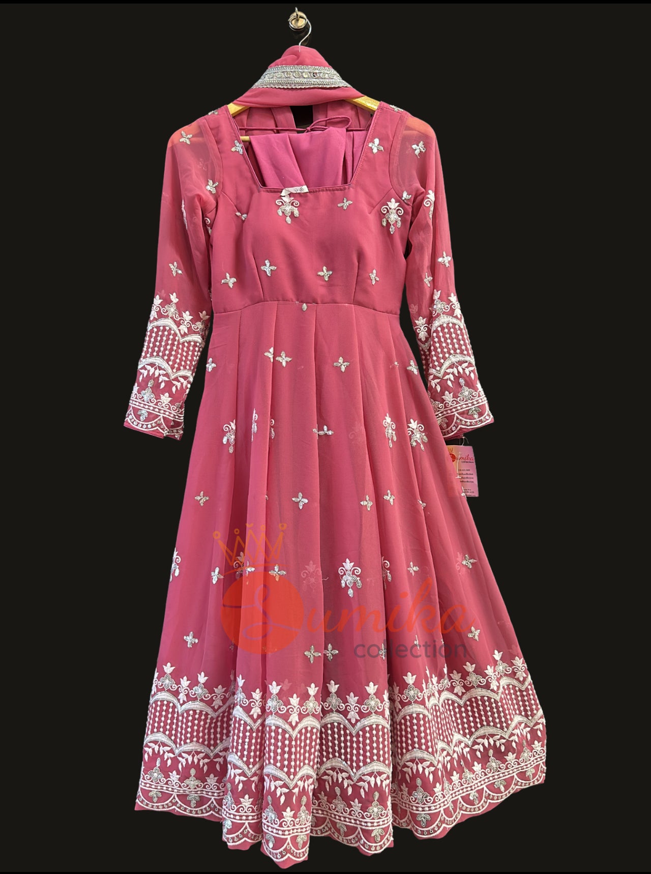 Dusky Pink High Quality Anarkali set