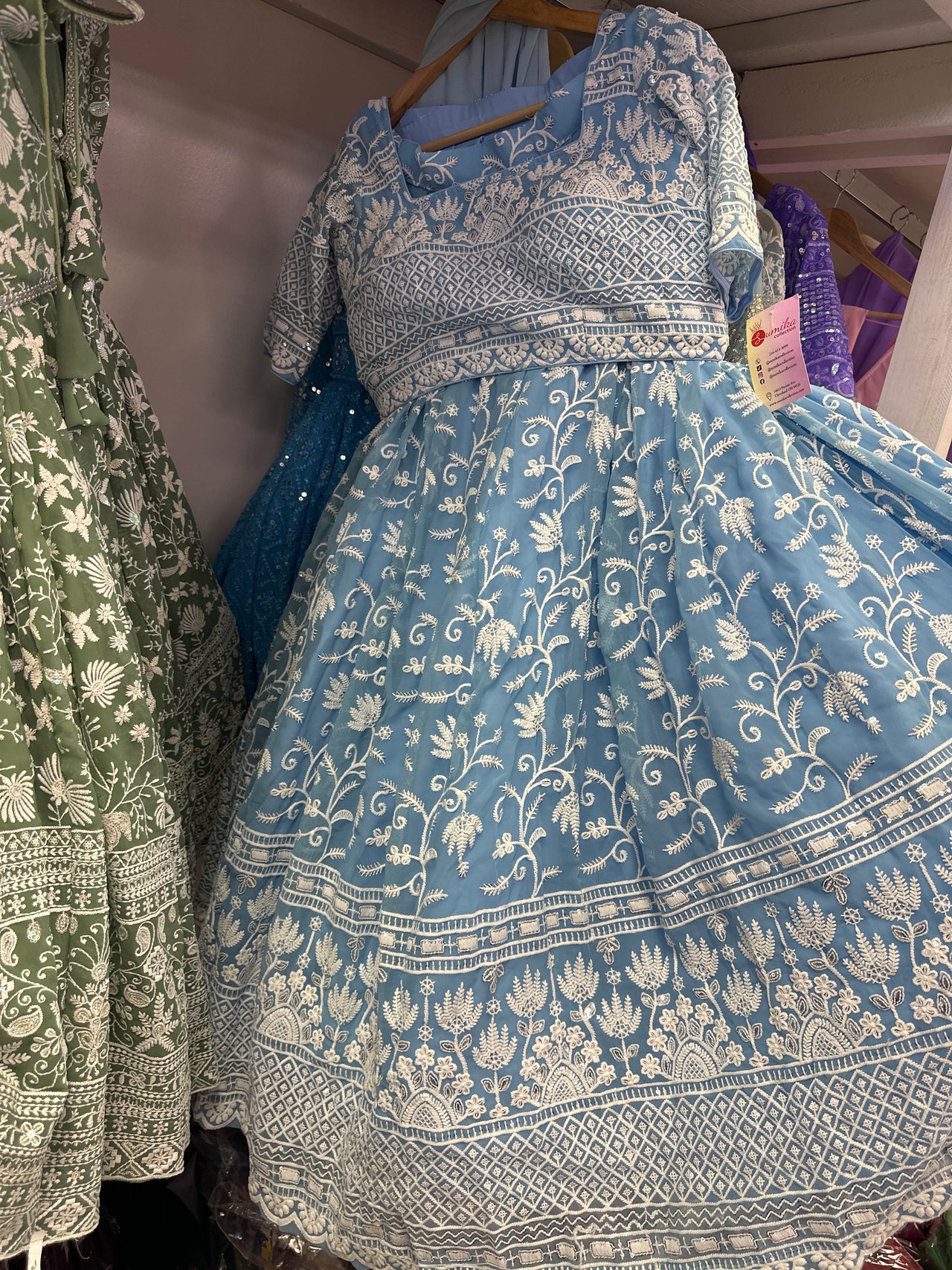 Light Blue High Quality Lehenga