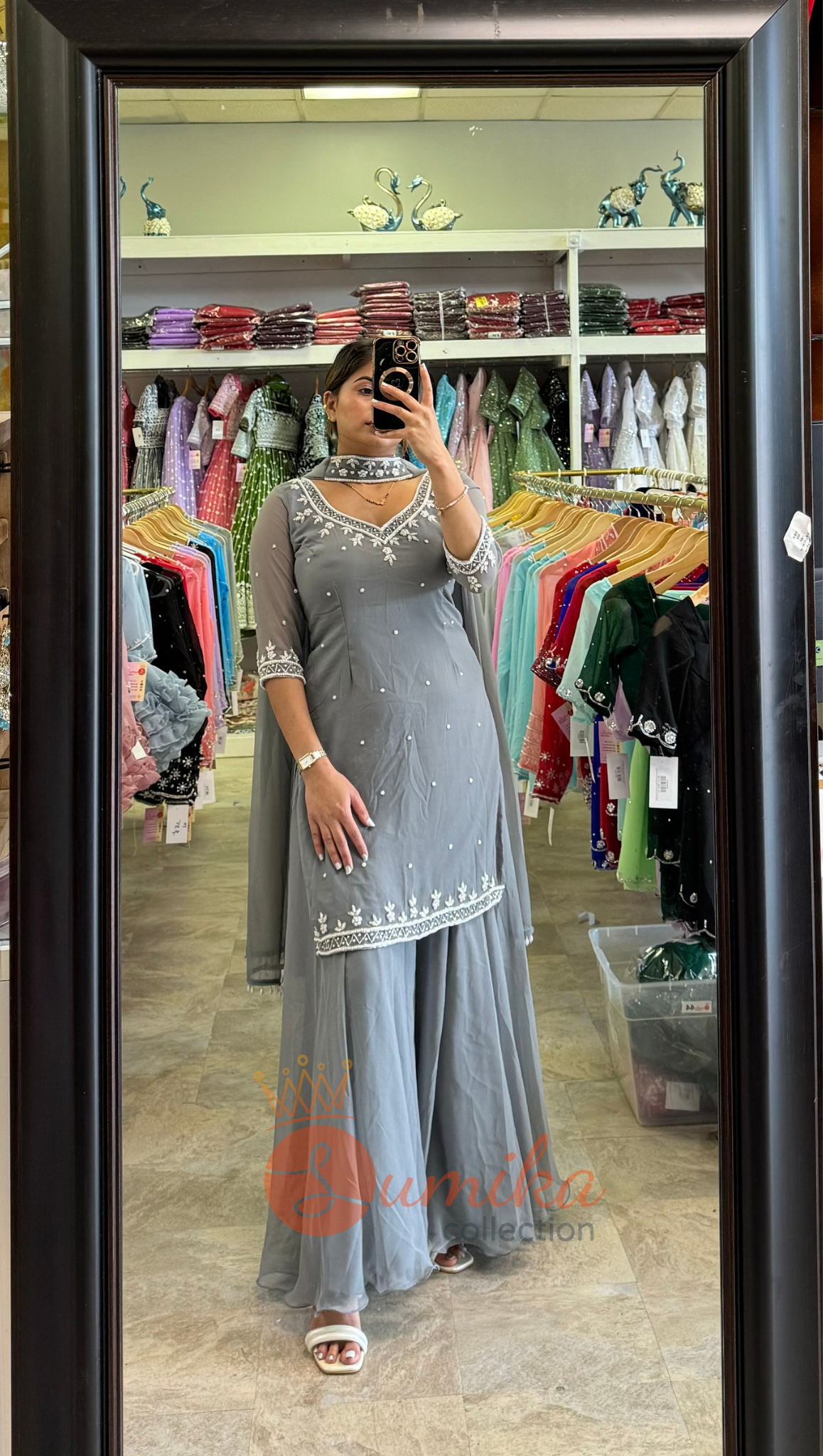 HAND-BOUTIQUE SHARARA KURTHI SET