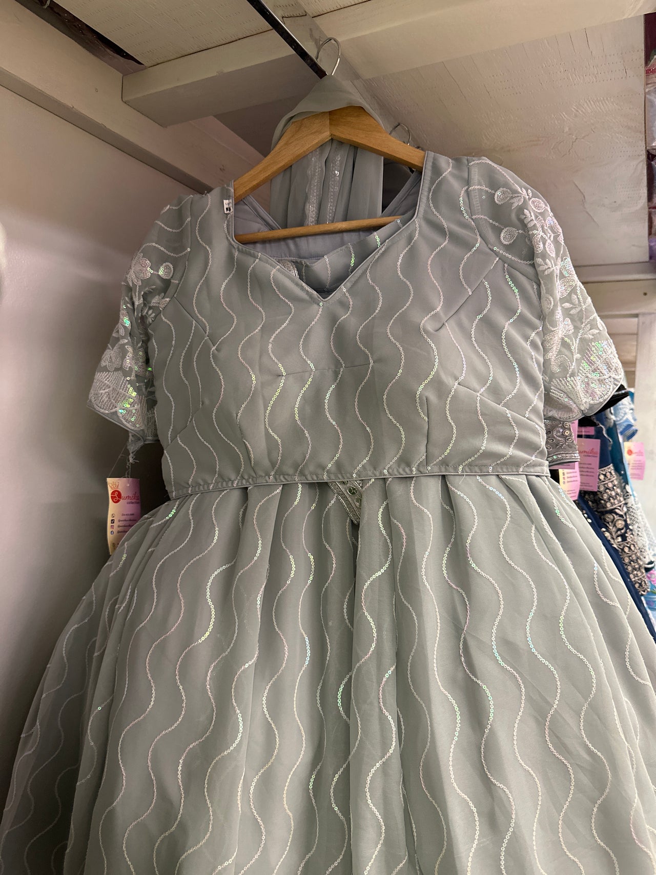Cloud Gray High Quality Lehanga Set