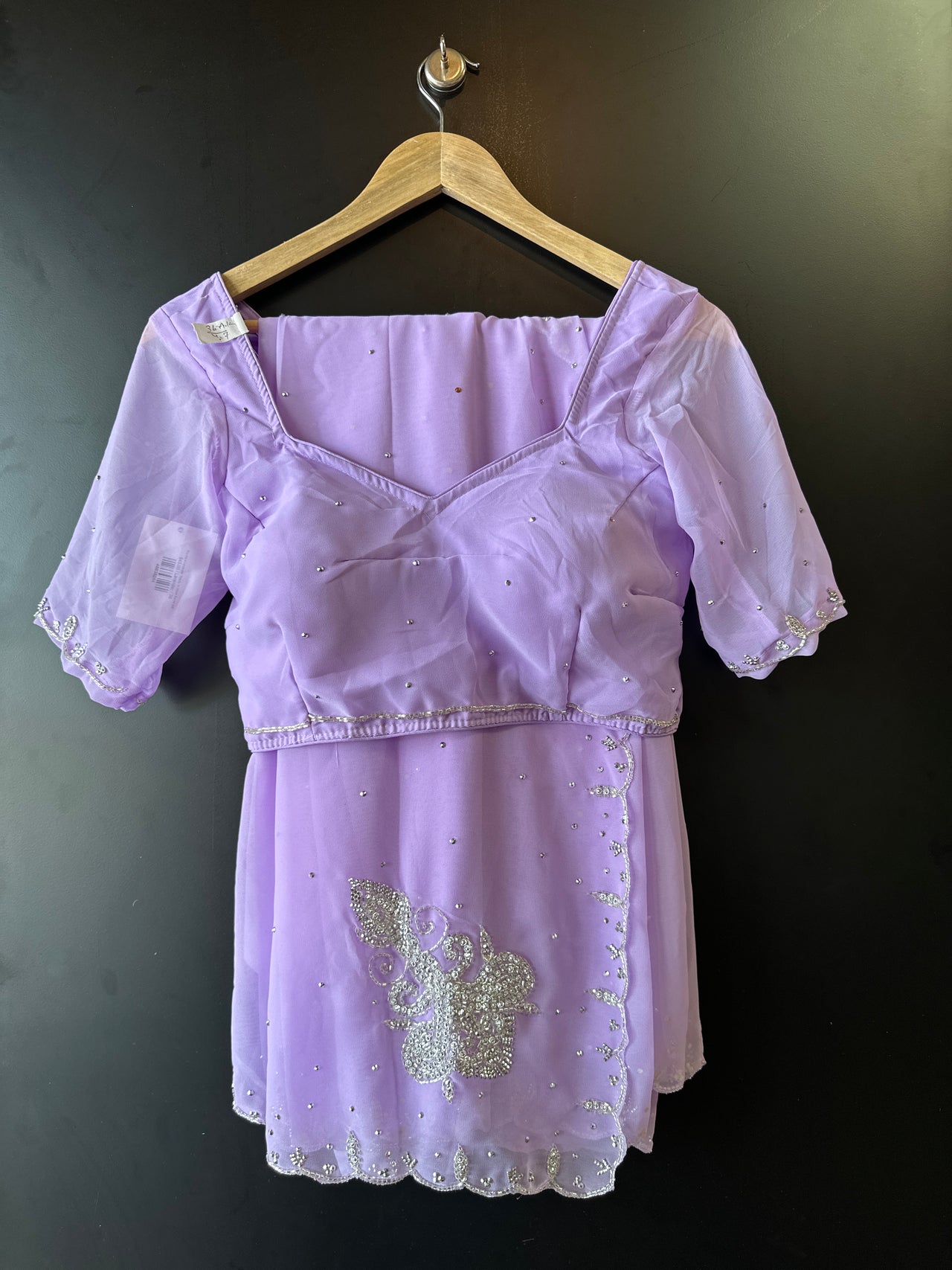 Boutique Lavender Ready to Wear Saree set