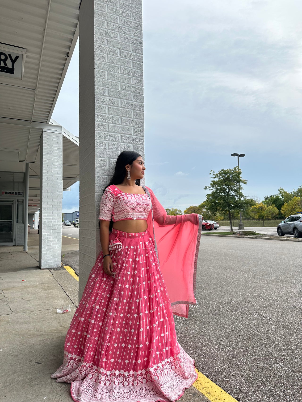 Peach Pink High Quality Lehenga