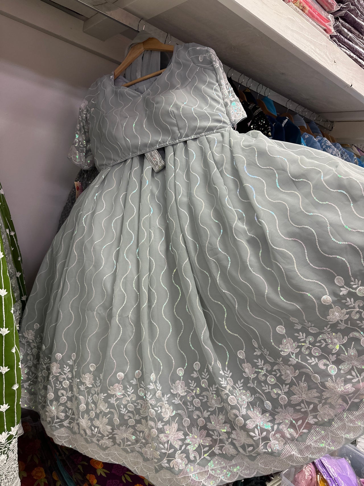 Cloud Gray High Quality Lehanga Set