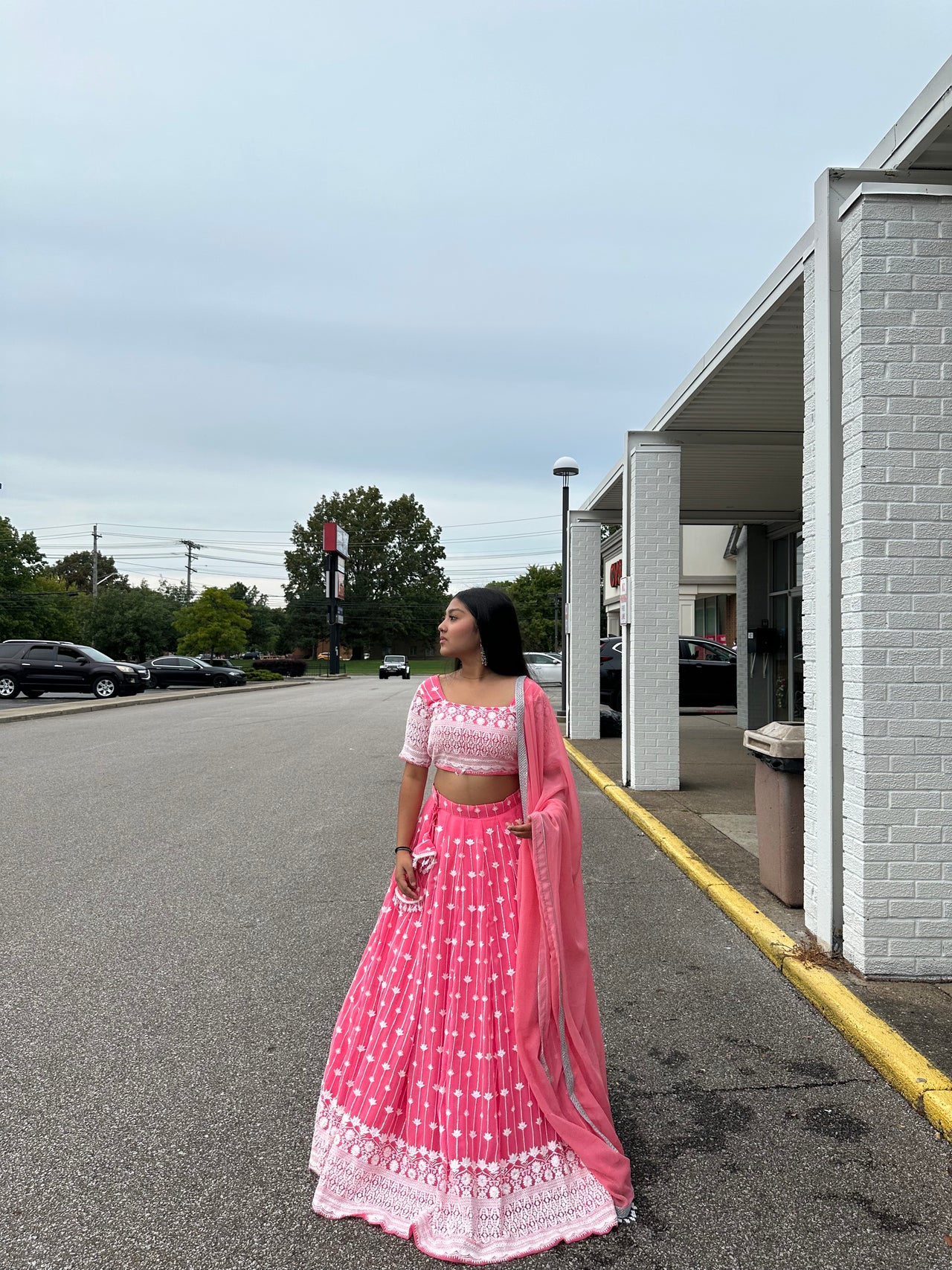 Peach Pink High Quality Lehenga