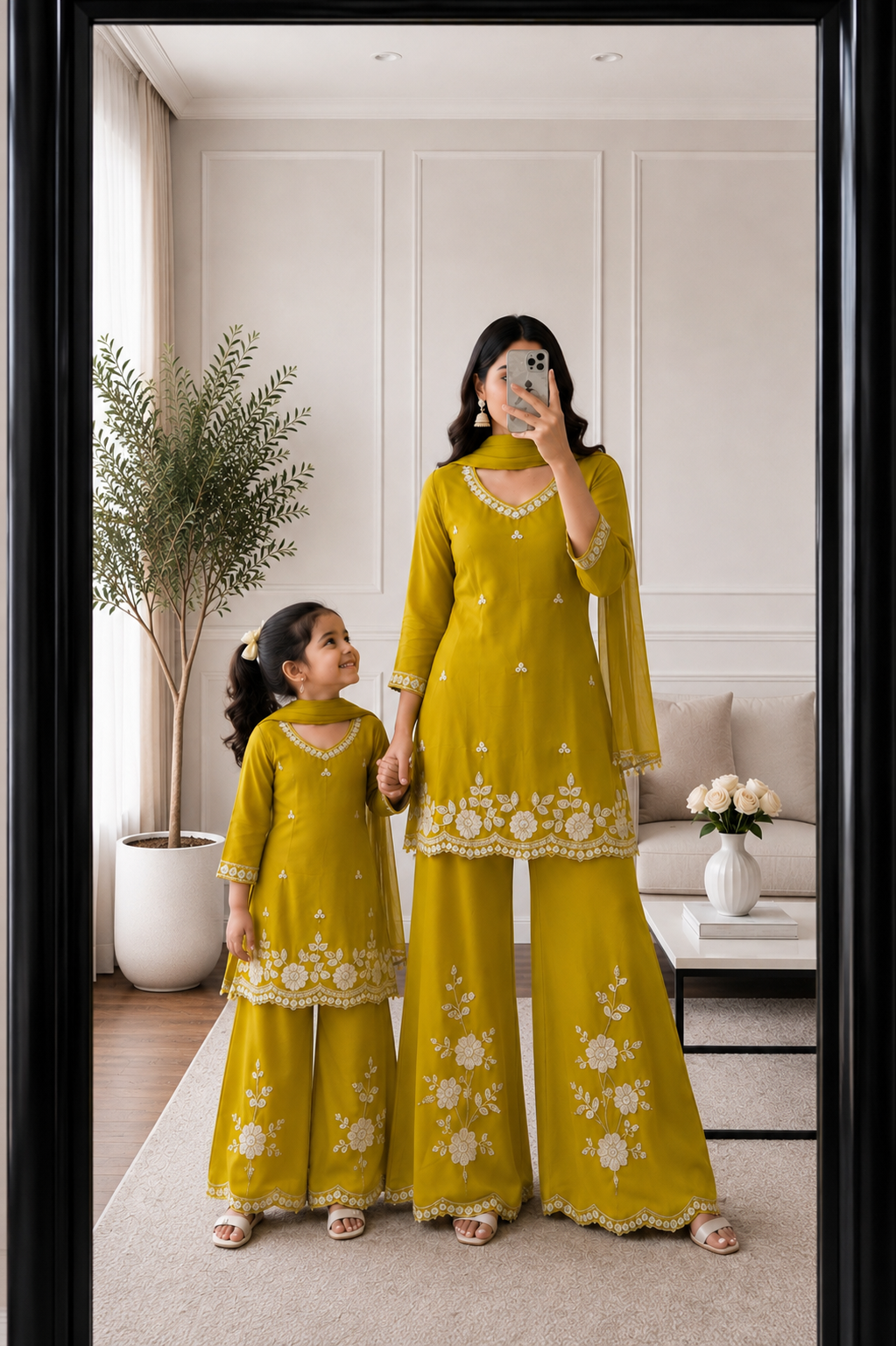 Mother-Daughter 90’s Inspired Kurta Set
