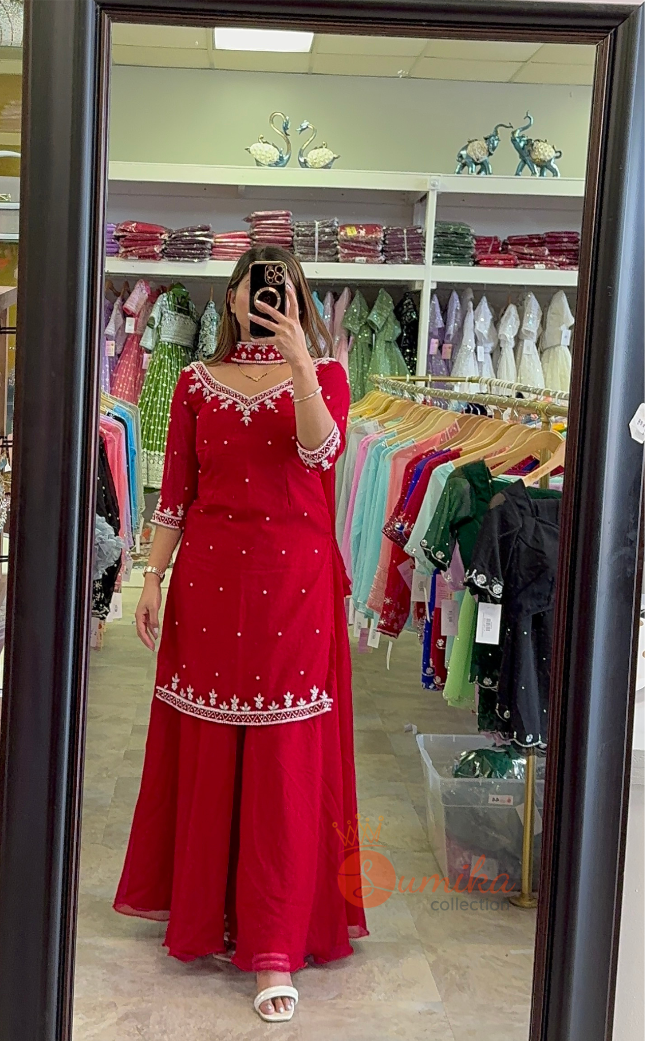 HAND-BOUTIQUE SHARARA KURTHI SET