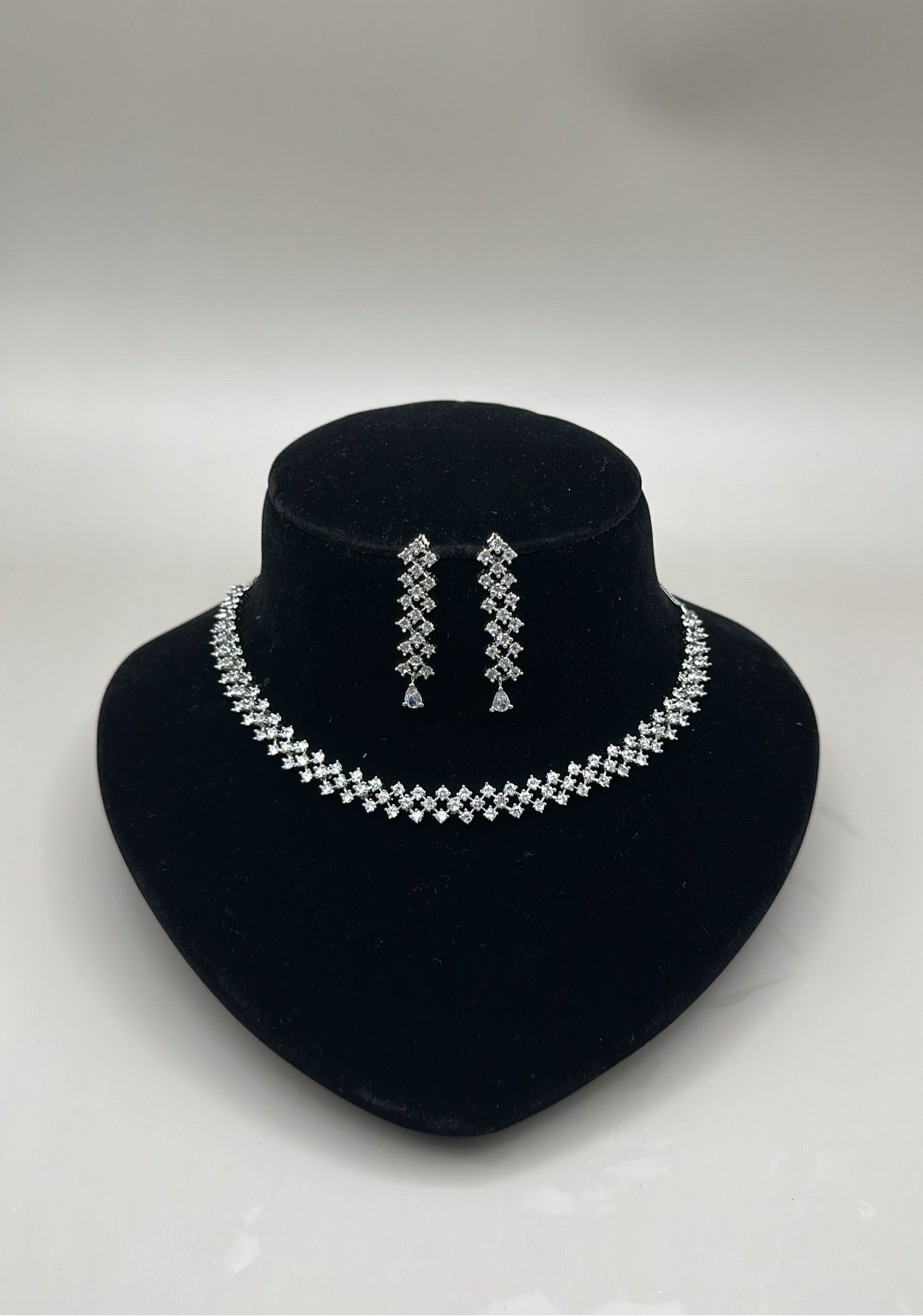 American Diamond (AD) set - Earrings and Necklace