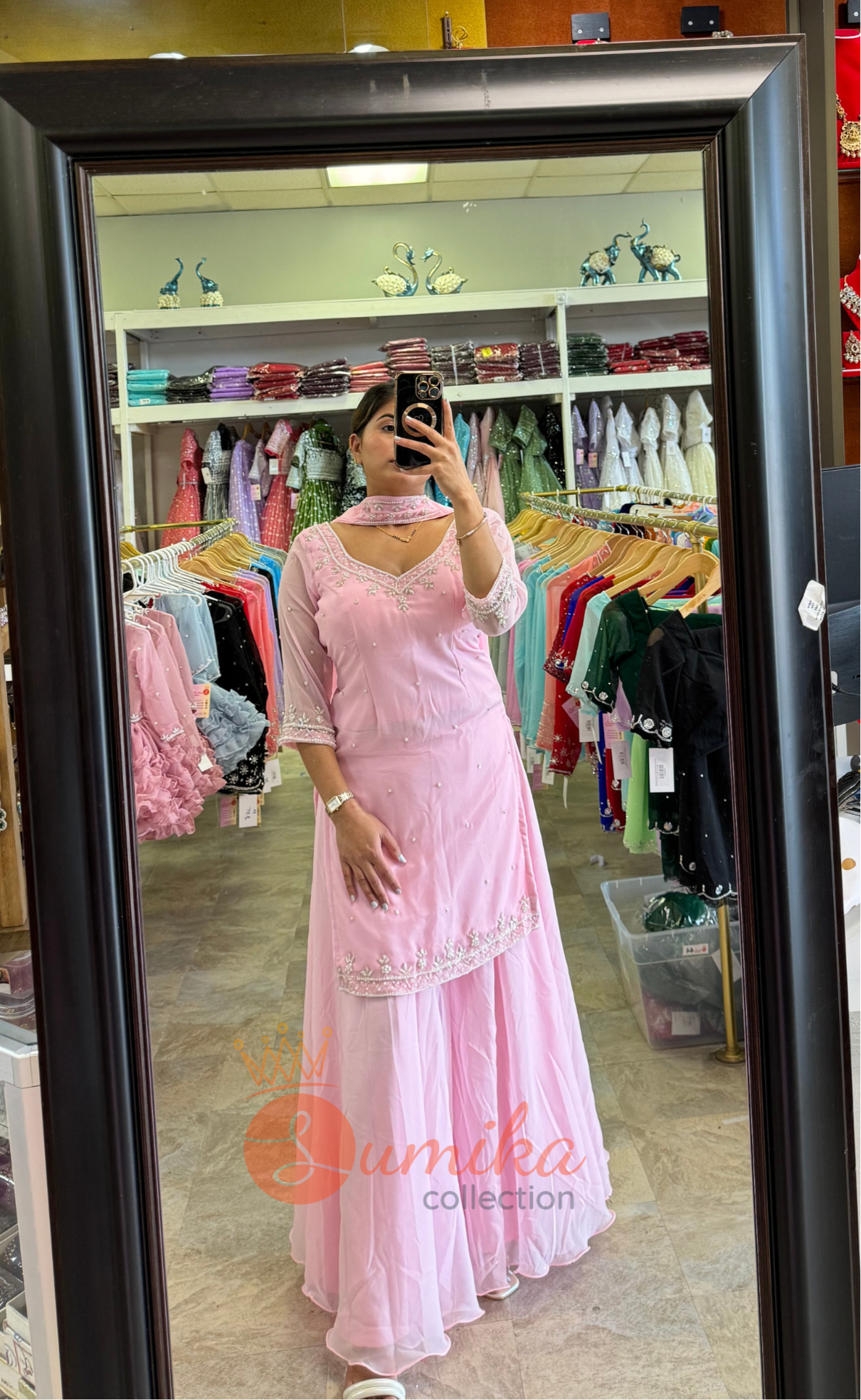 HAND-BOUTIQUE SHARARA KURTHI SET