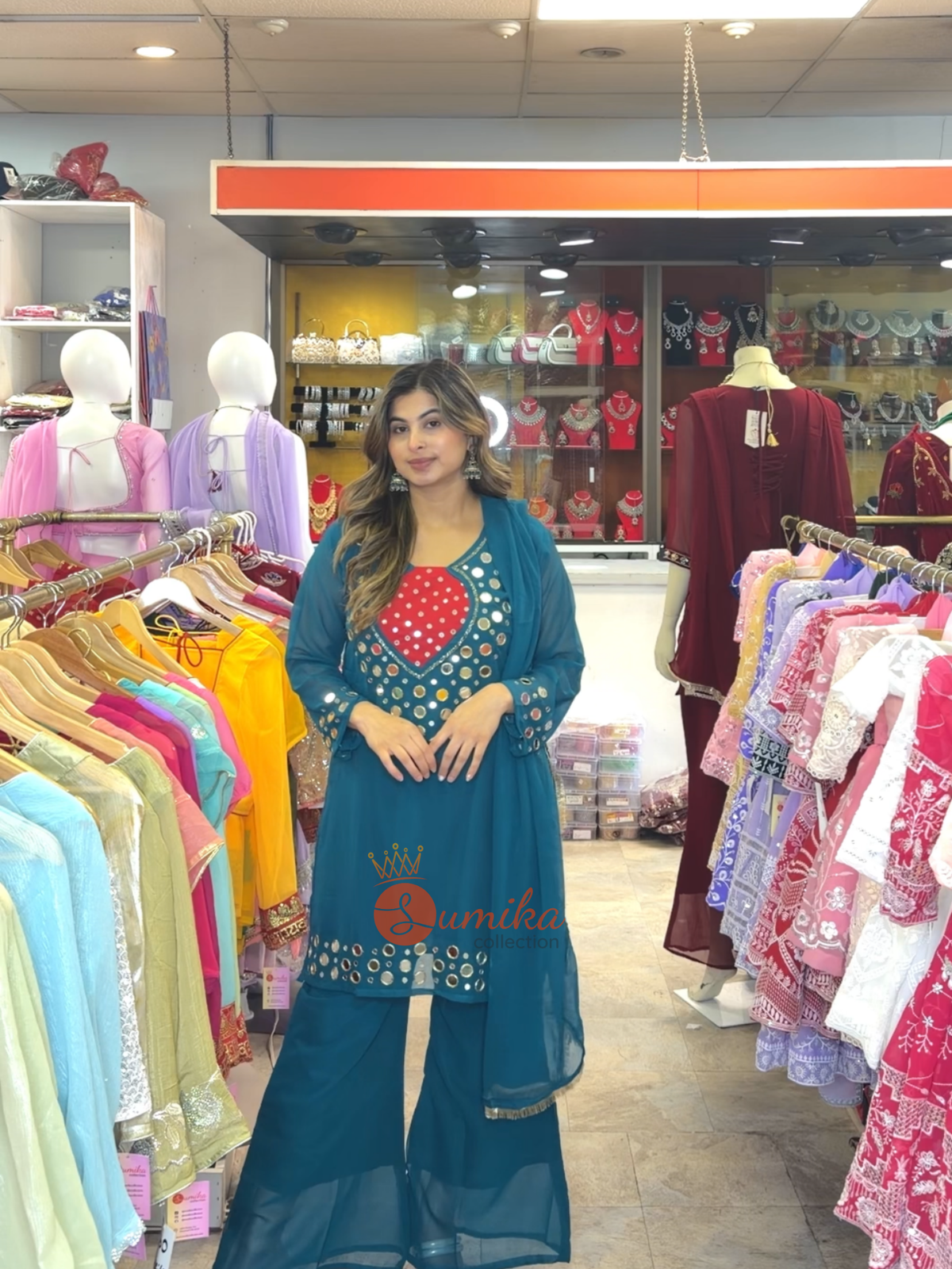 90’s Mirror Work Kurta Set