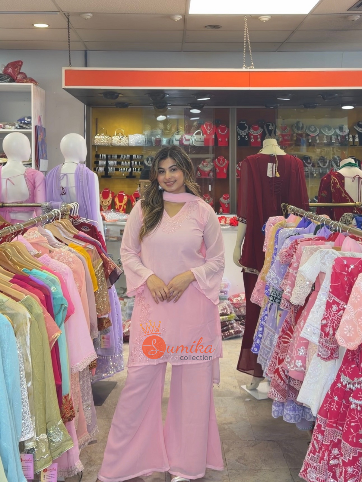 Elegant Embroidered 90's Kurta Set – 3 Piece