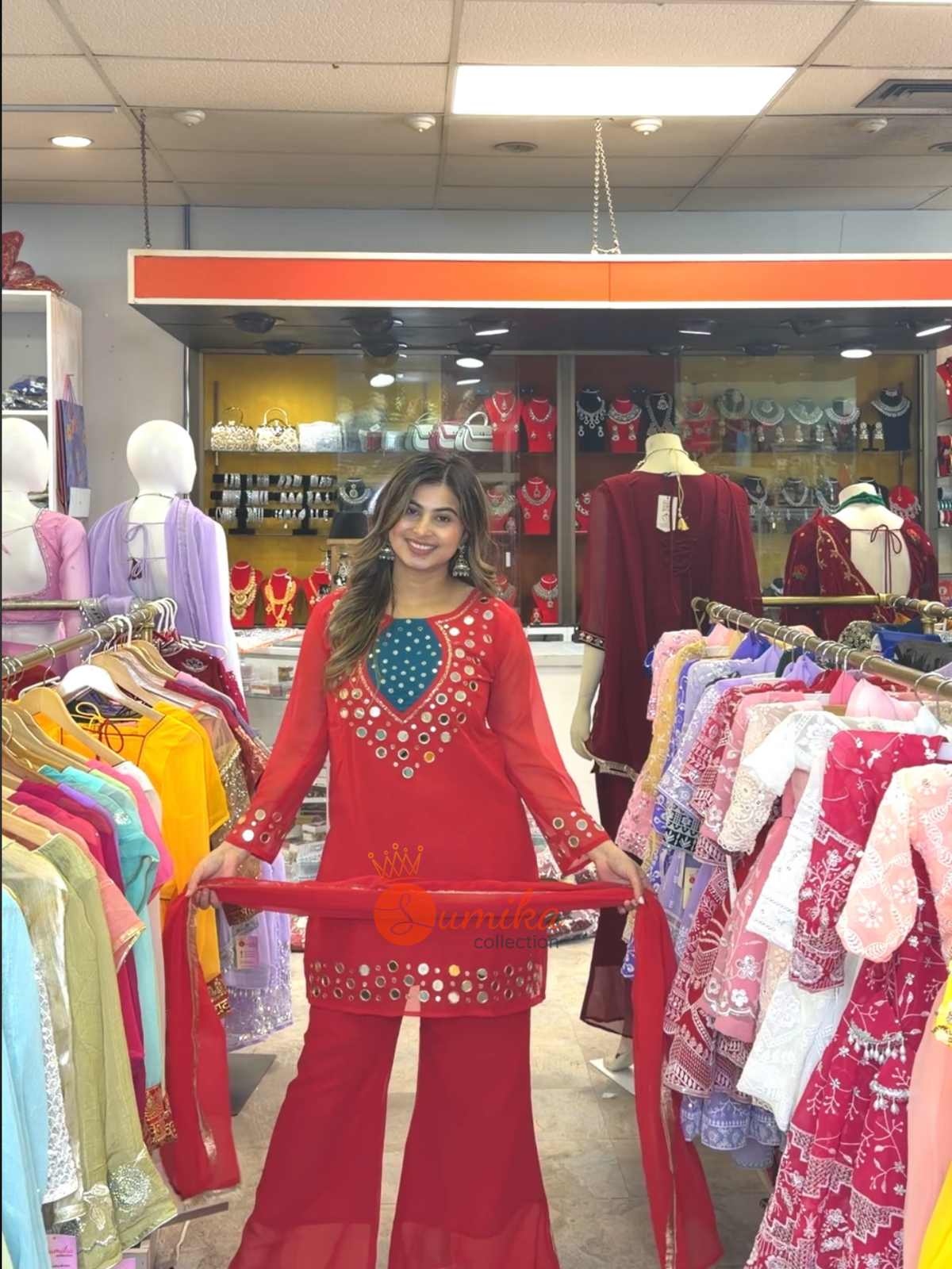 90’s Mirror Work Kurta Set