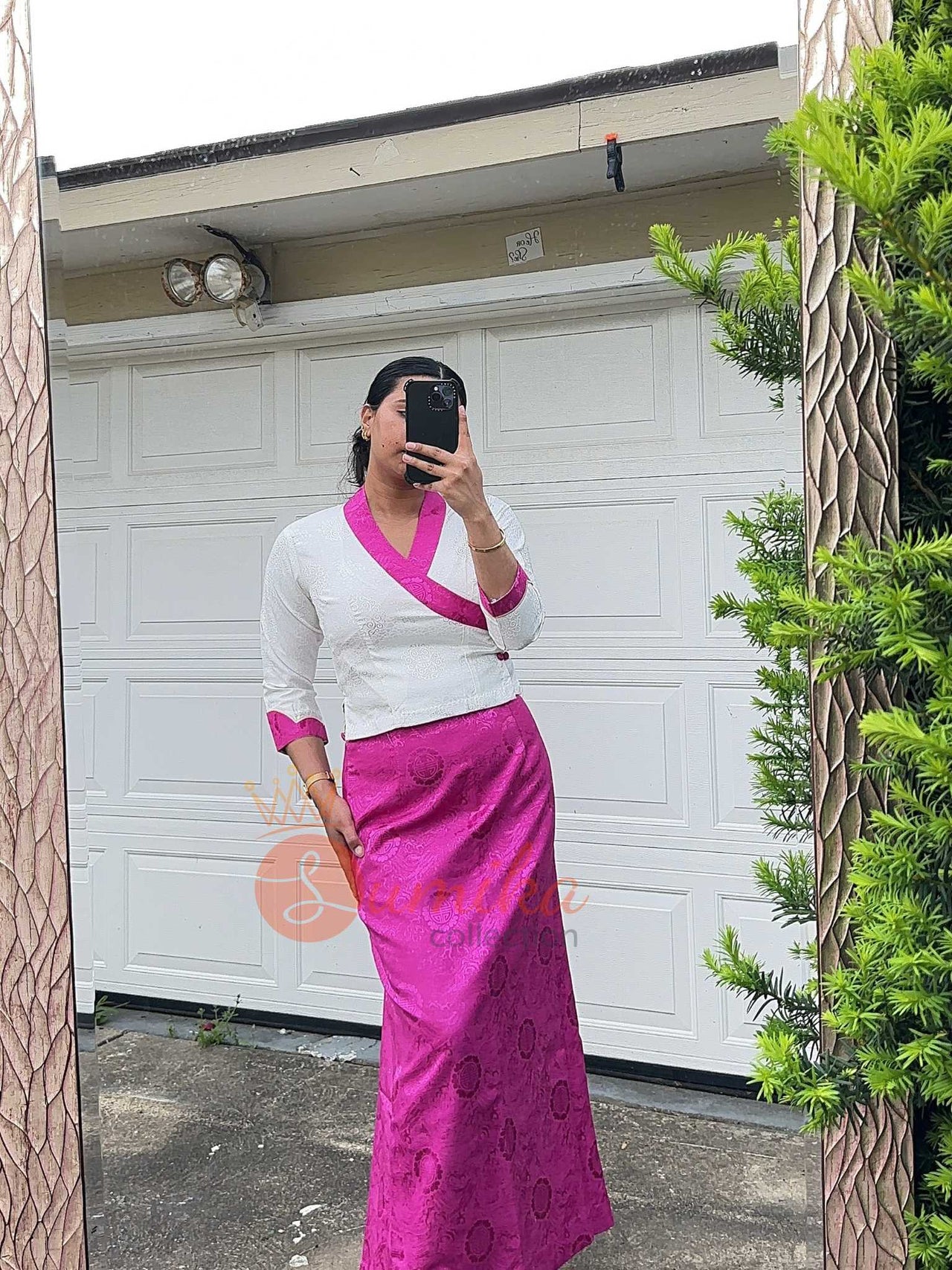 Hot Pink Two Piece Chuppa