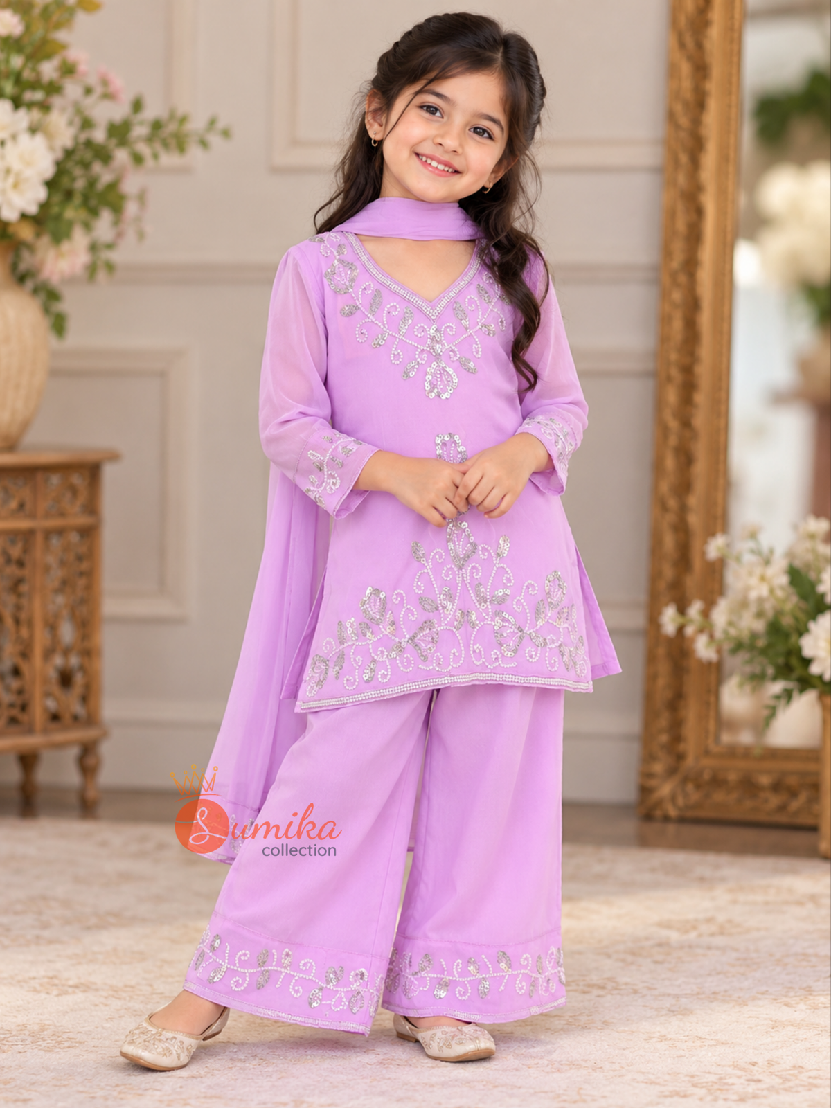 Kids 90’s Kurta Set – Embroidered Traditional Outfit