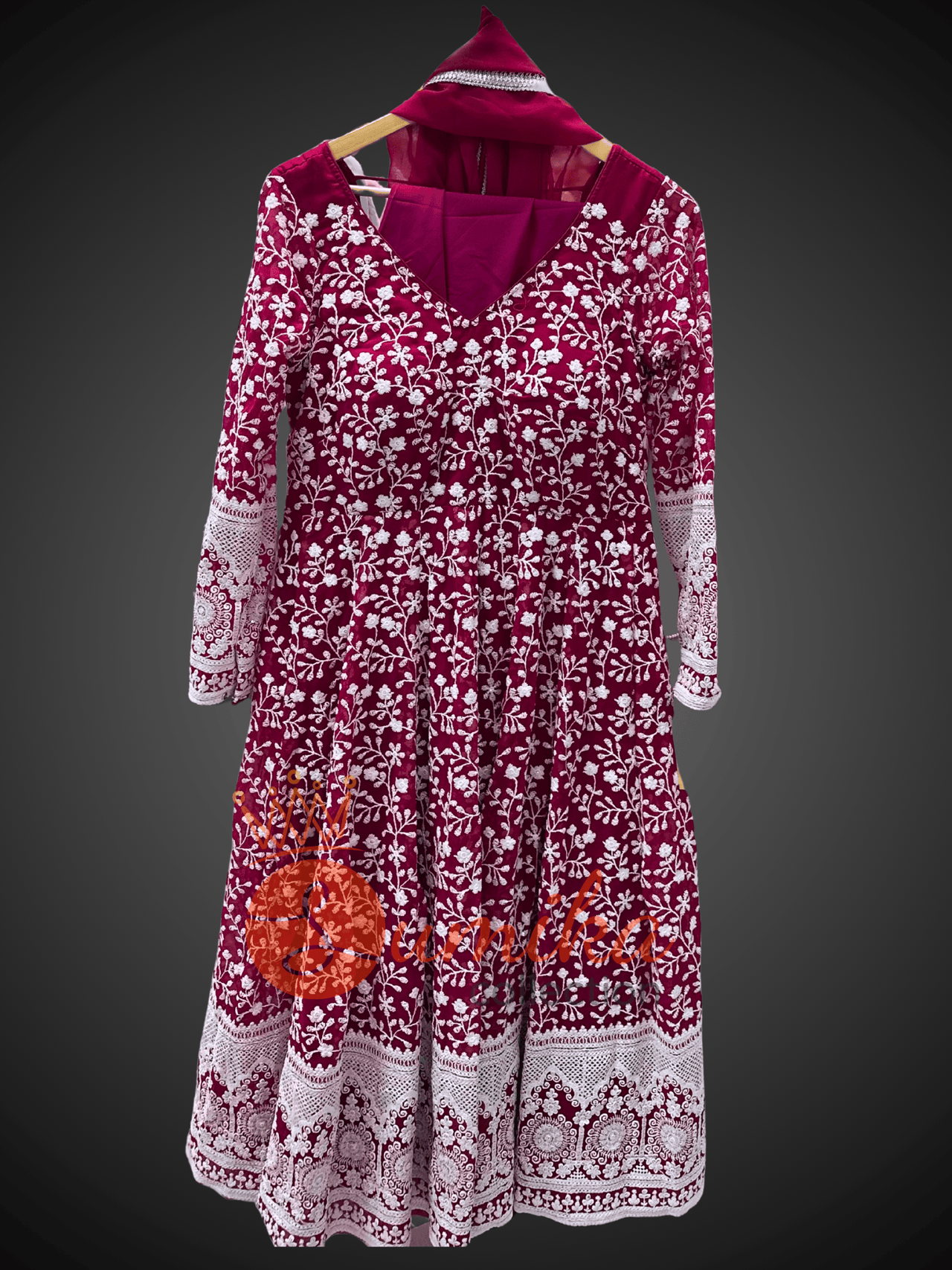 Magenta Pink High Quality Anarkali Set