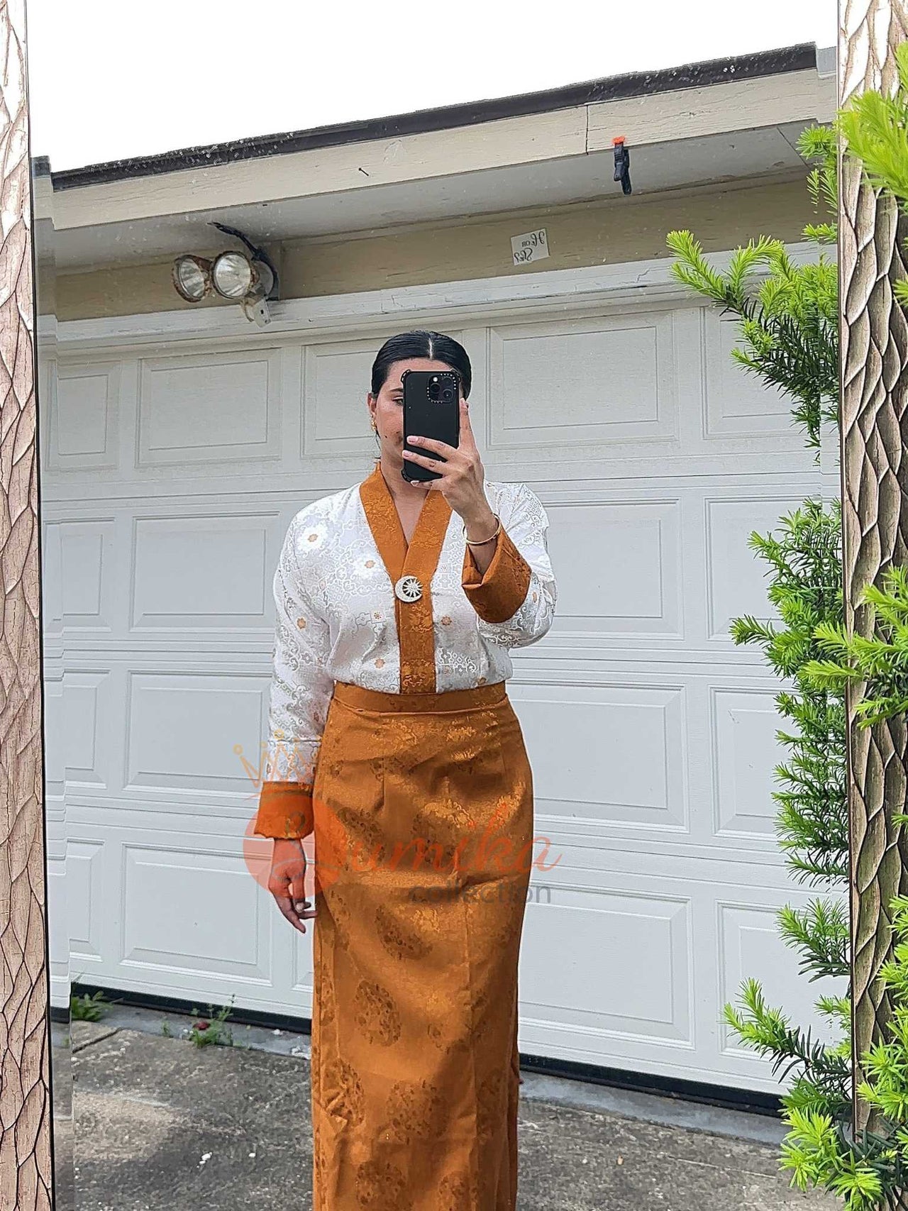 Mustard Two Piece Print Chuppa