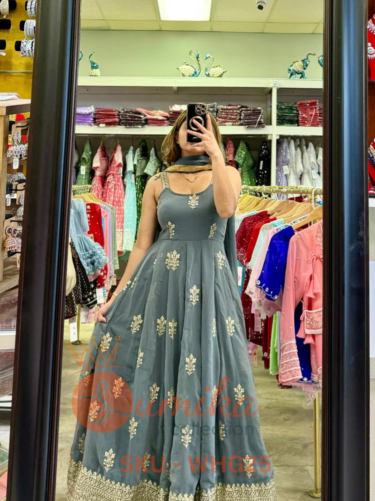 Embroidered Gown – Authentic Nepali & Indian Occasion Wear