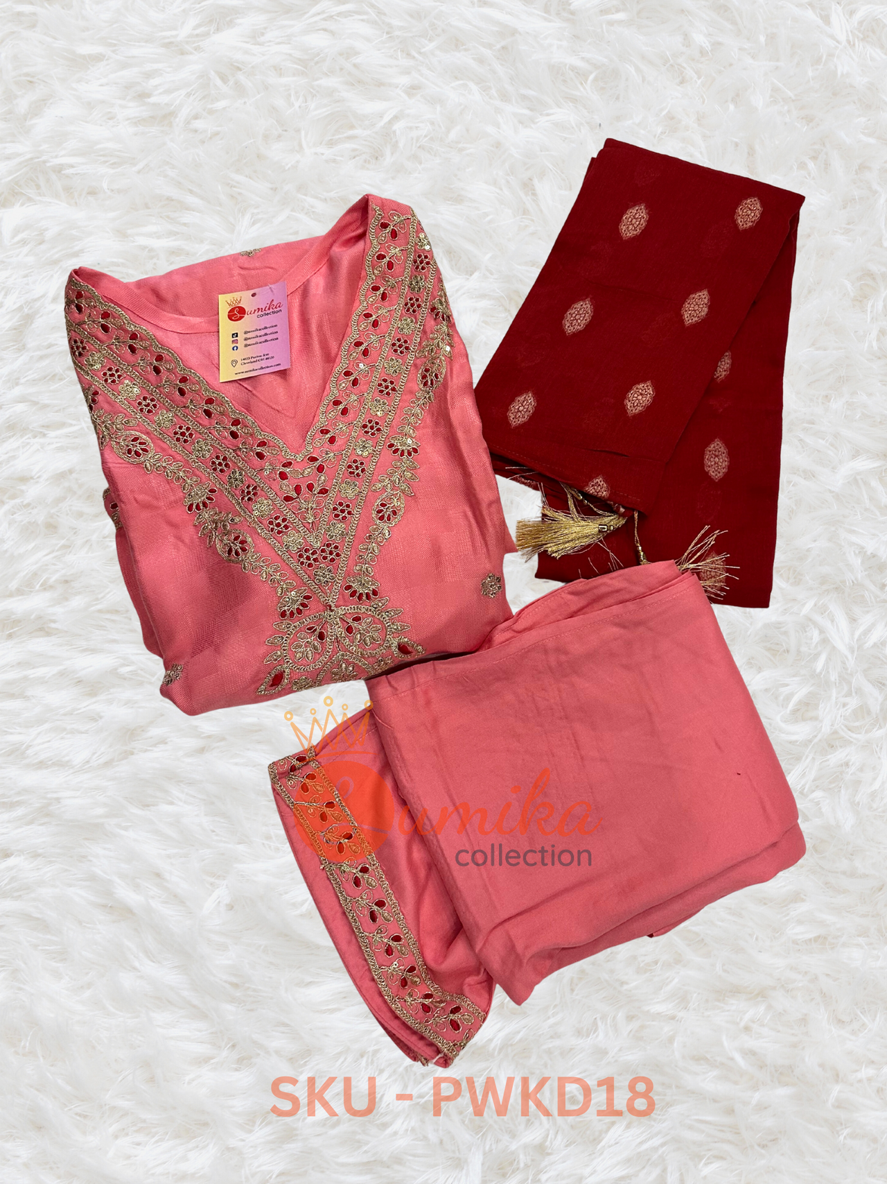 Plus Size Kurta Set in Premium Dobby Fabric