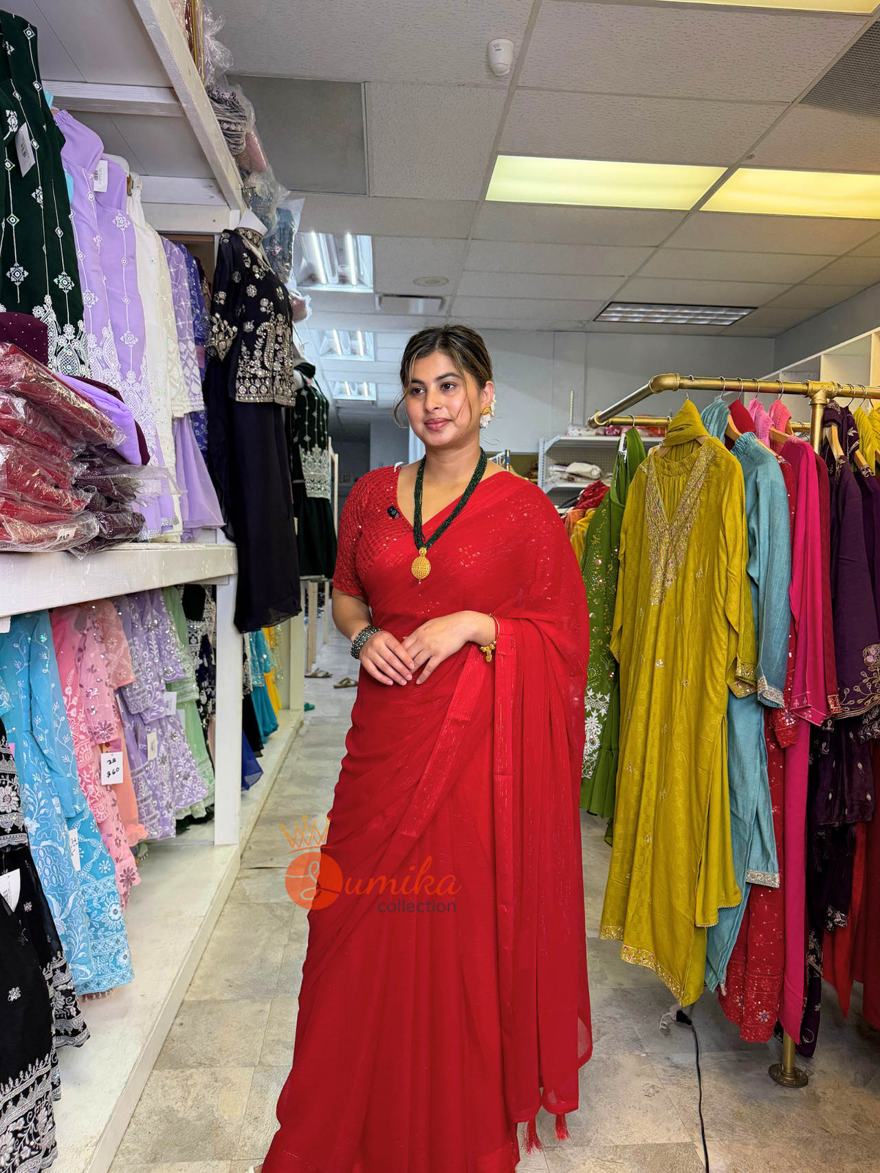 Elegant Shimmer Saree