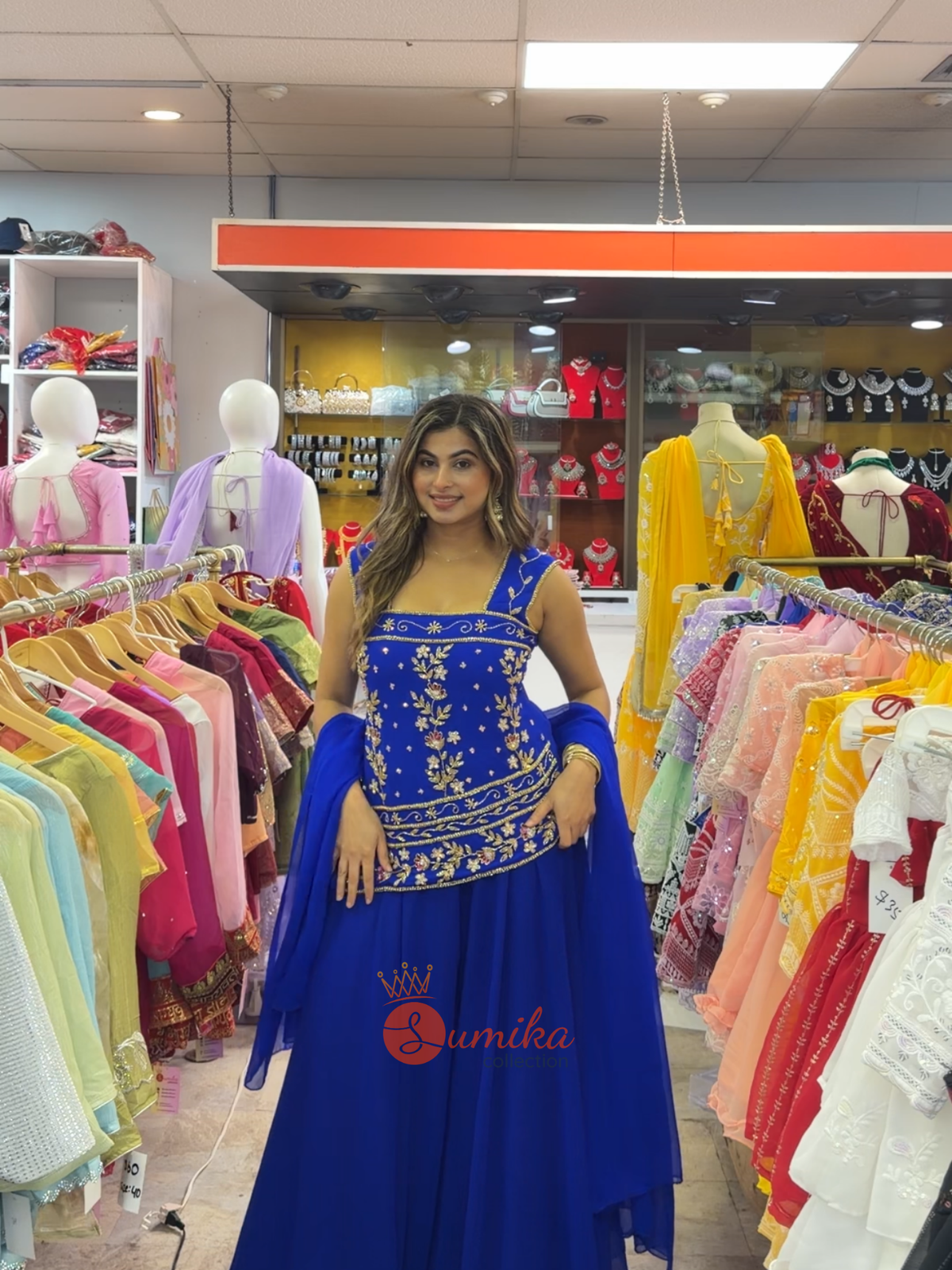 Sleeveless Embroidered Sharara Set