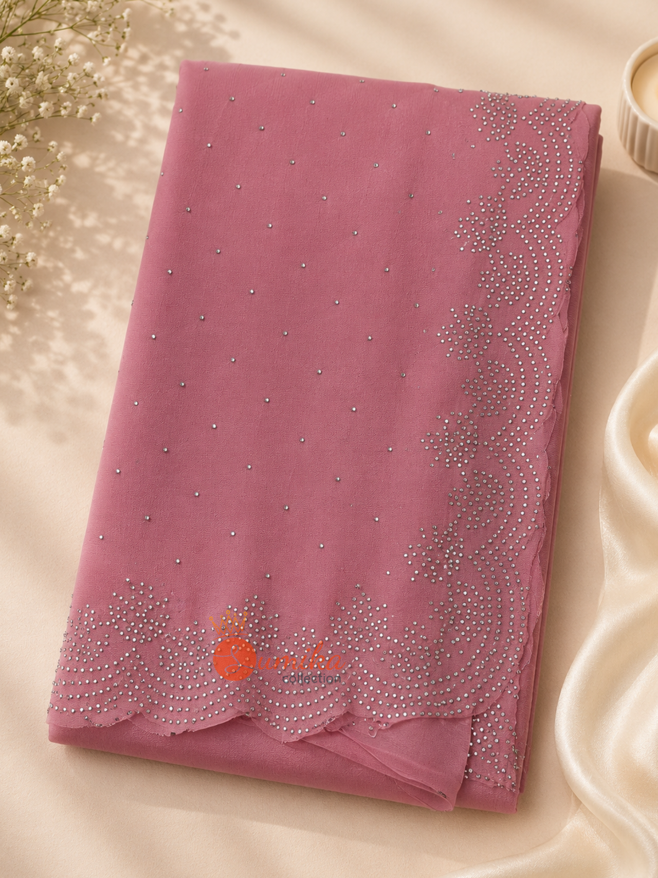 Stonework Georgette Saree