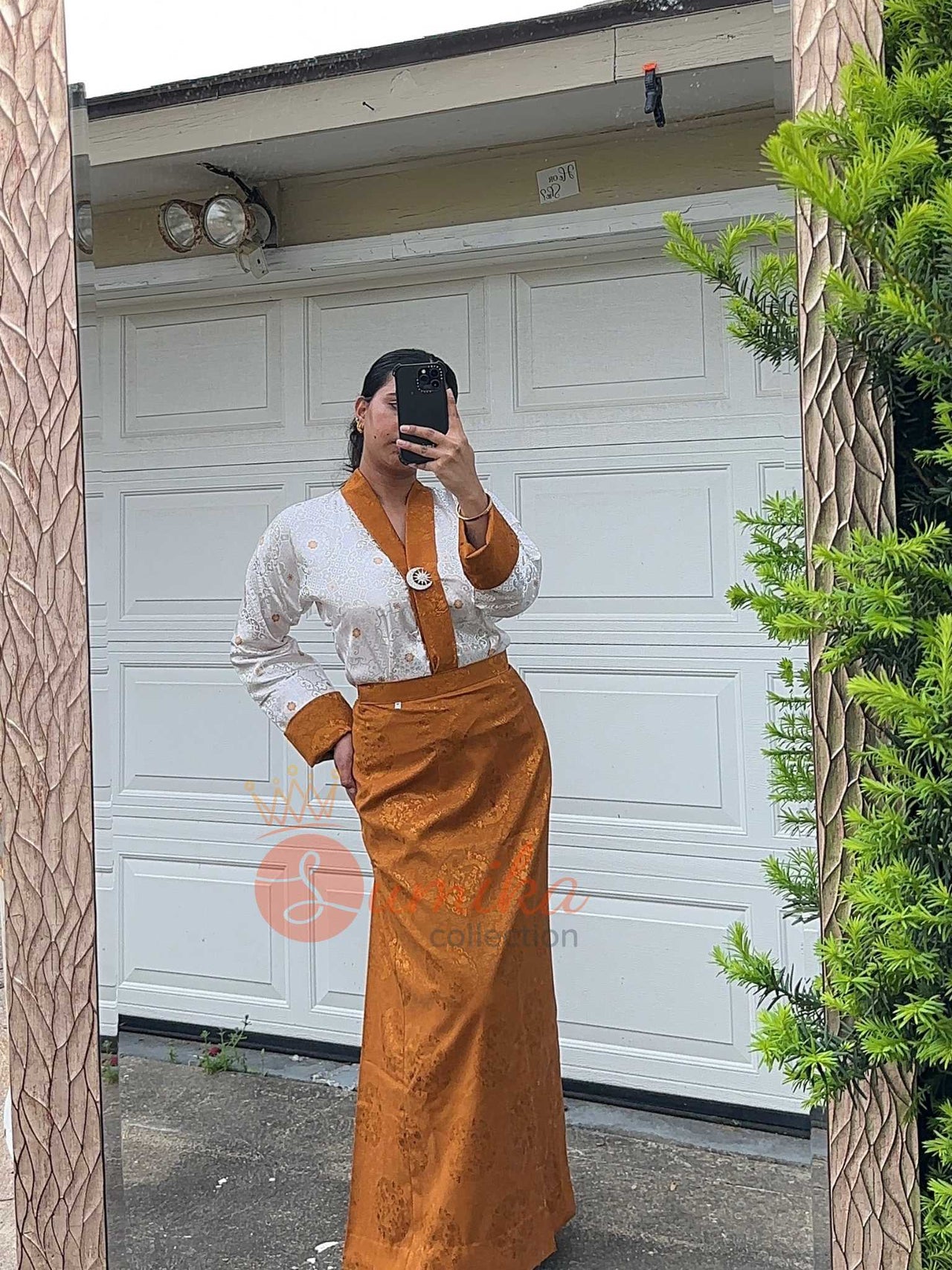 Mustard Two Piece Print Chuppa